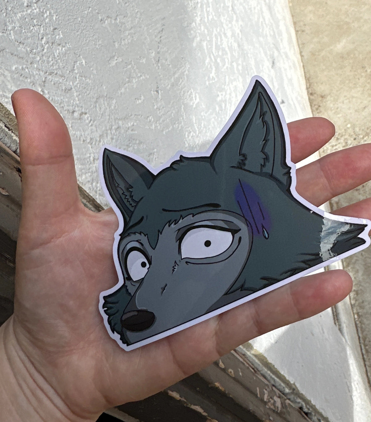 Legoshi Peeker Sticker